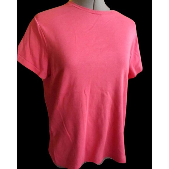 Vintage Womens T-shirt Medium Single Stitch Crew Neck Pink 1970's Disco - Picture 7 of 10